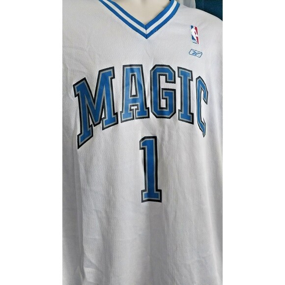 Vintage NBA ORLANDO MAGIC Basketball Jersey Shirt #1 Tracy McGrady Reebok Large - Picture 1 of 7